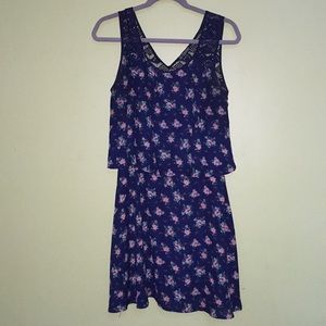 BeBop Dress w/ Overlay and Crochet Shoulder